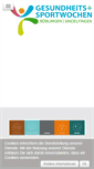 Mobile Screenshot of gesundheitsundsportwochen.de